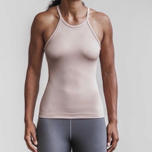 Pink Ribbed Tank Top - Picture 4 of 6